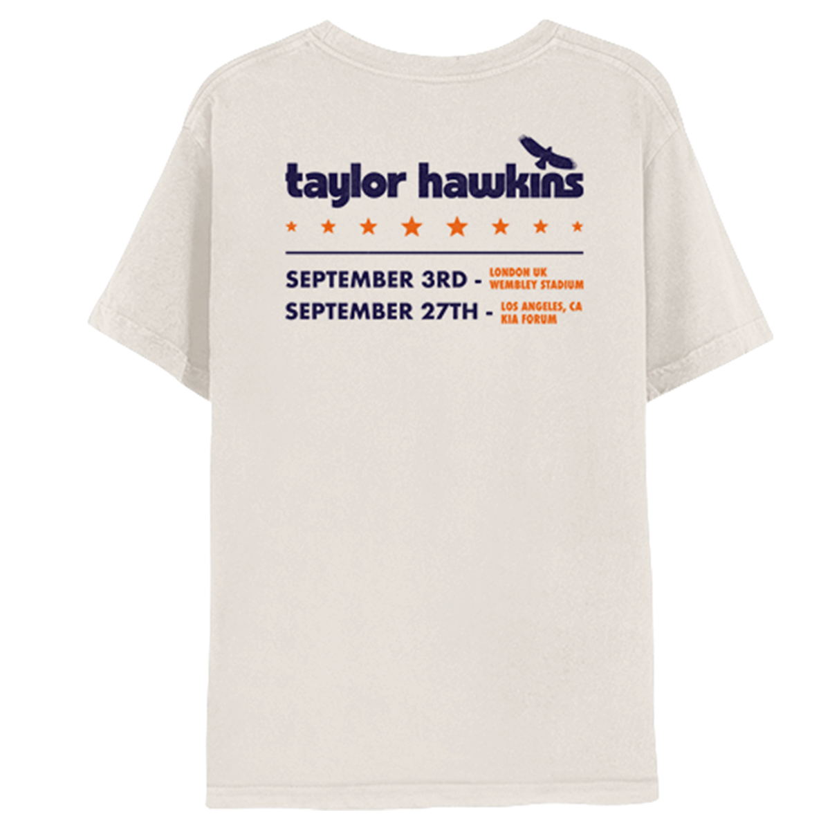Taylor Hawkins Tribute Concert Tee - Natural - Benefitting Music Cares (USA) and Music Support (UK)-Foo Fighters