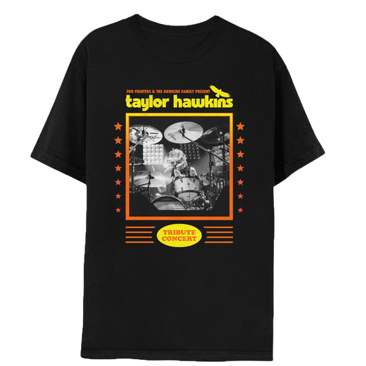 Taylor Hawkins Tribute Concert Tee - Black & Yellow