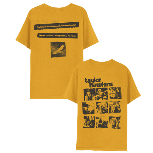 Taylor Hawkins Tribute Concert Tee - Mustard