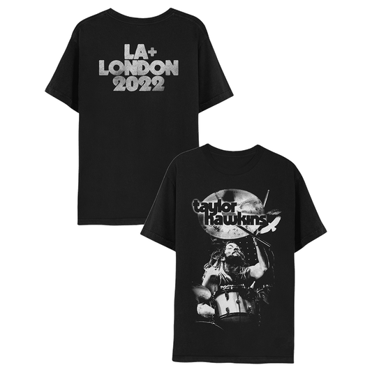 Taylor Hawkins Tribute Concert Tee - Black - Benefitting Music Cares (USA) and Music Support (UK)-Foo Fighters