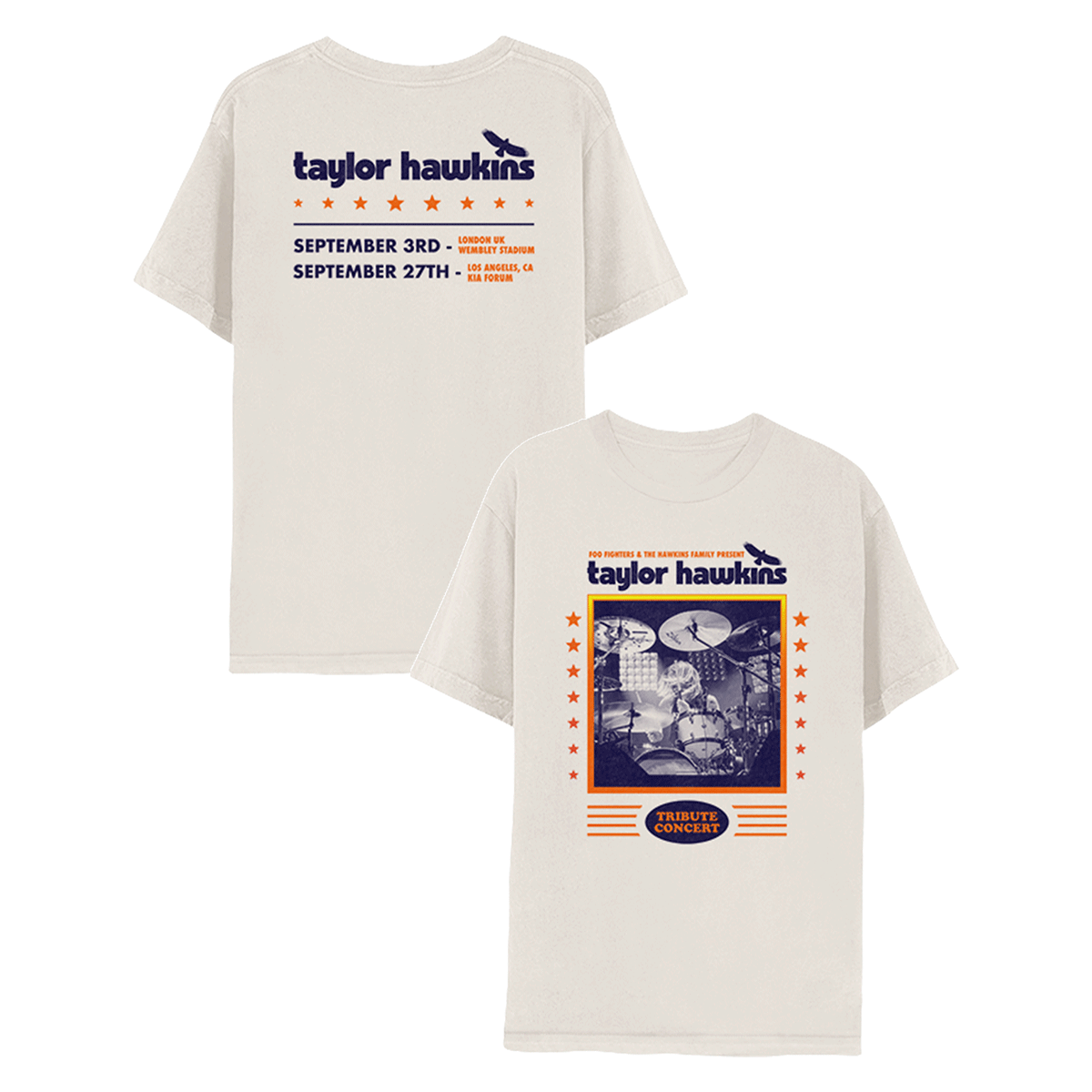 Taylor Hawkins Tribute Concert Tee Natural