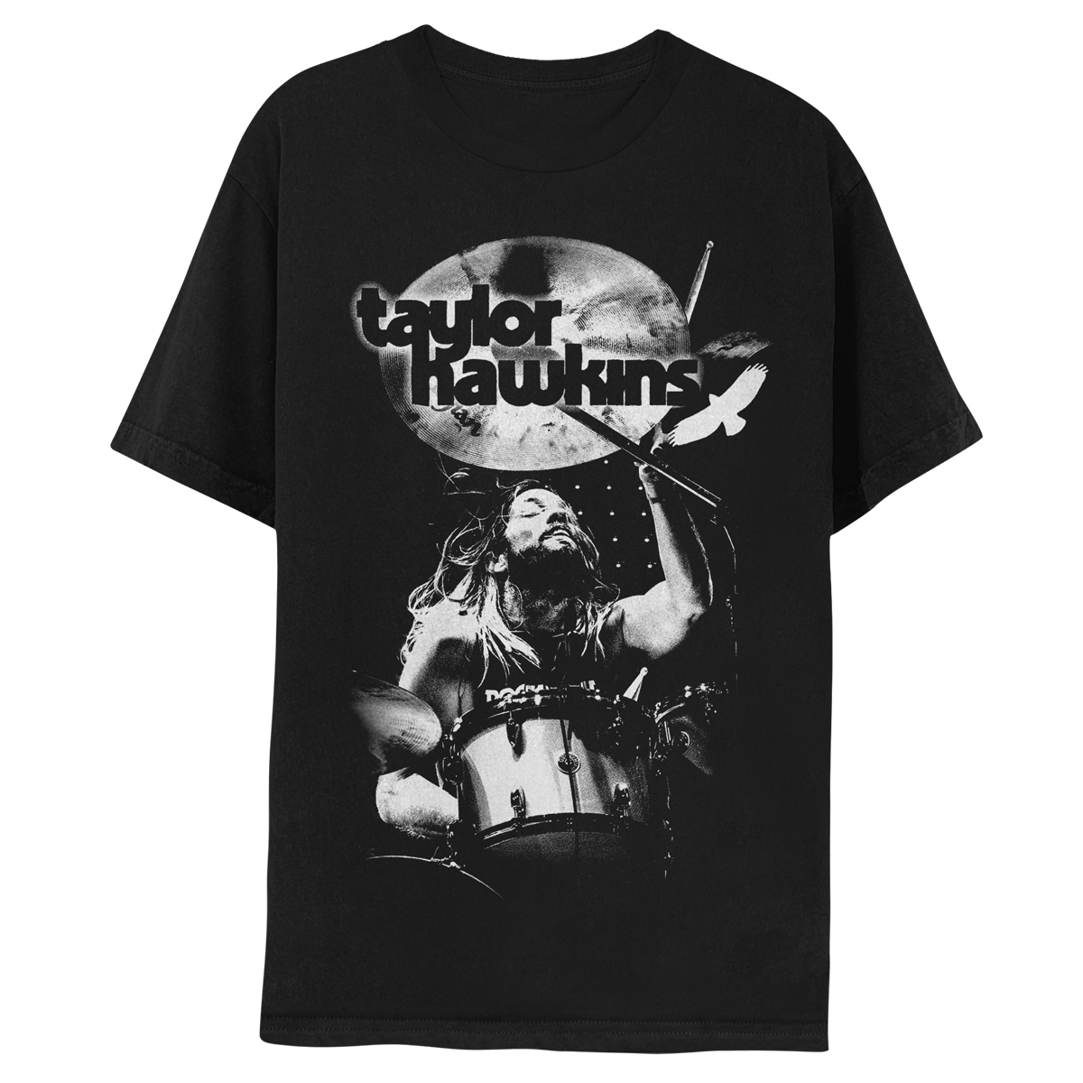 Taylor Hawkins Tribute Concert Tee - Black - Benefitting Music Cares (USA) and Music Support (UK)-Foo Fighters