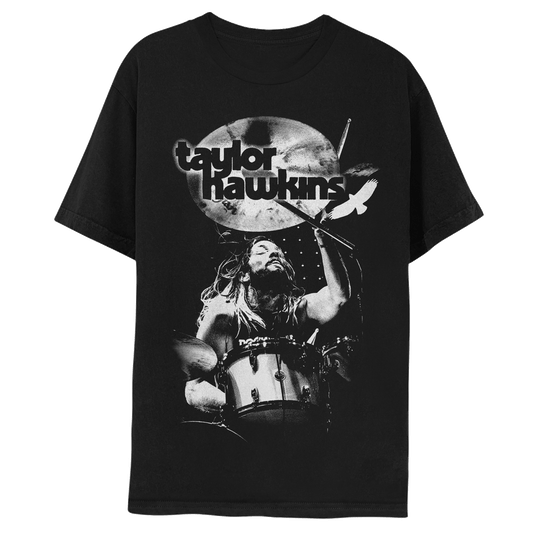 Taylor Hawkins Tribute Concert Tee - Black - Benefitting Music Cares (USA) and Music Support (UK)-Foo Fighters